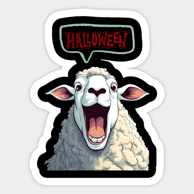 Halloween Sheep Sticker by Funtomass